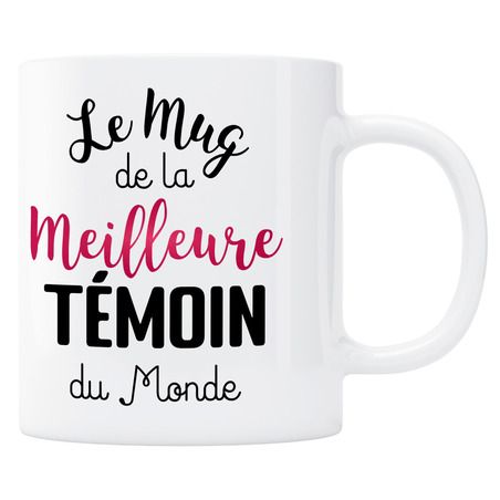 Mug Meilleure témoin du monde - rose