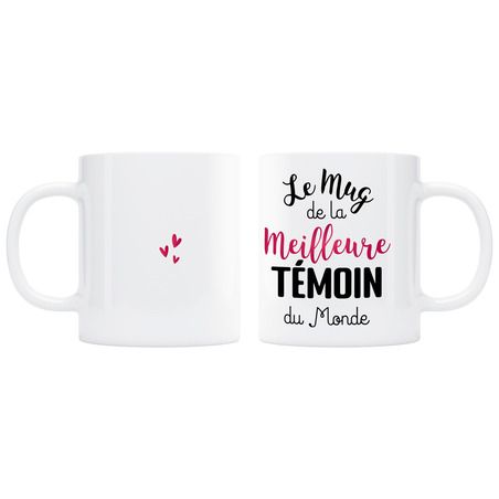 Mug Meilleure témoin du monde - rose