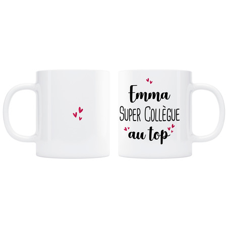 Mug Super collègue au top - rose