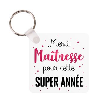 Porte-clés Merci maîtresse