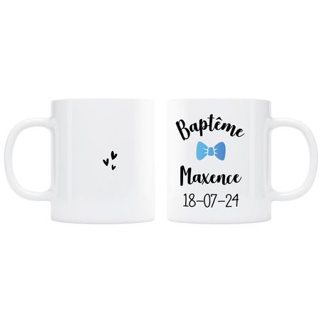 Mug Baptême - bleu