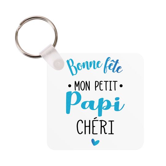 Porte-clés Bonne fête Papi chéri