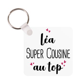 Porte-clés Super cousine au top