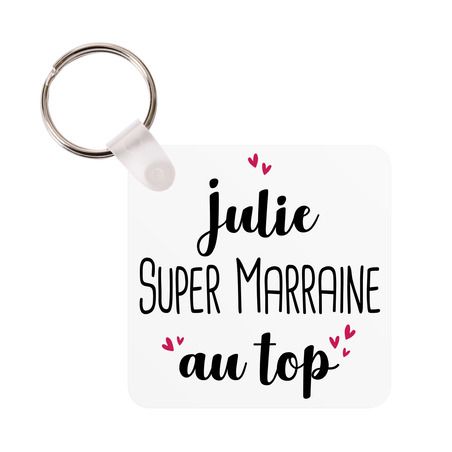 Porte-clés Super marraine au top