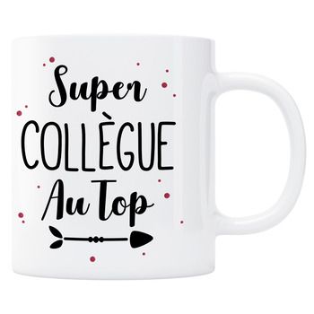 Mug Super collègue au top - rouge