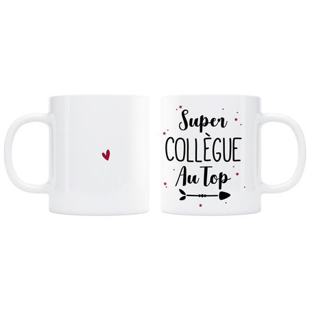 Mug Super collègue au top - rouge