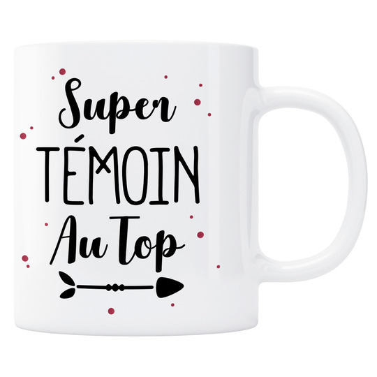 Mug Super témoin au top - rouge