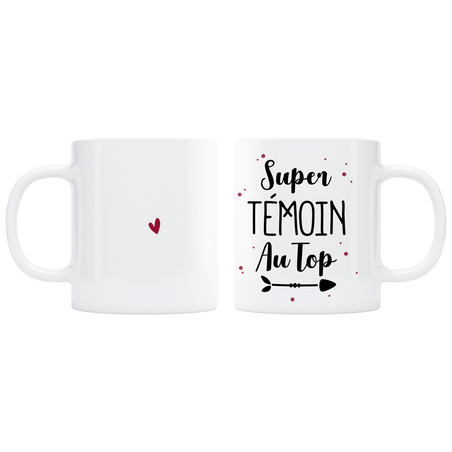 Mug Super témoin au top - rouge