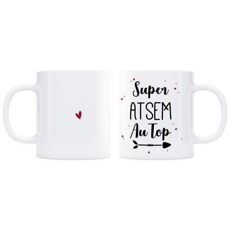 Mug Super ATSEM au top - rouge